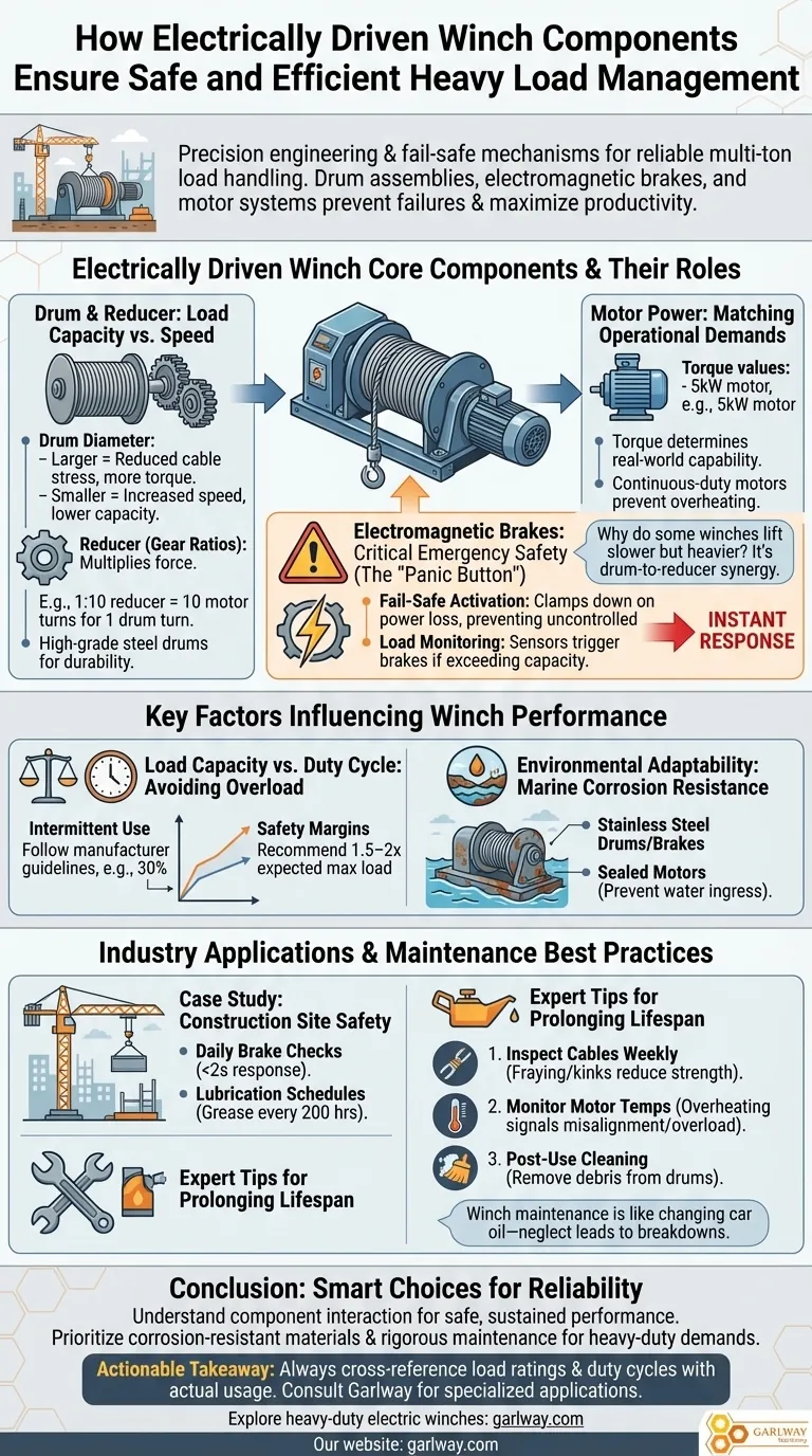 Wie elektrisch angetriebene Windenkomponenten ein sicheres und effizientes Management schwerer Lasten gewährleisten Visuelle Anleitung