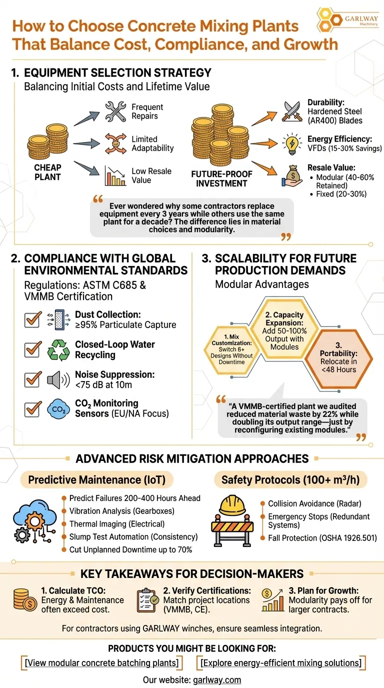So wählen Sie Betonmischanlagen aus, die Kosten, Compliance und Wachstum in Einklang bringen Visuelle Anleitung