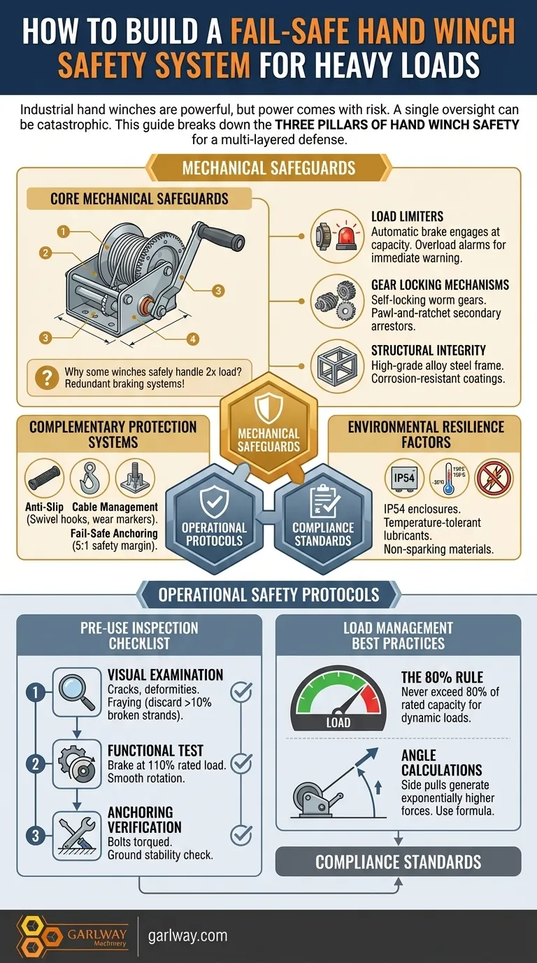 How to Build a Fail-Safe Hand Winch Safety System for Heavy Loads Visual Guide