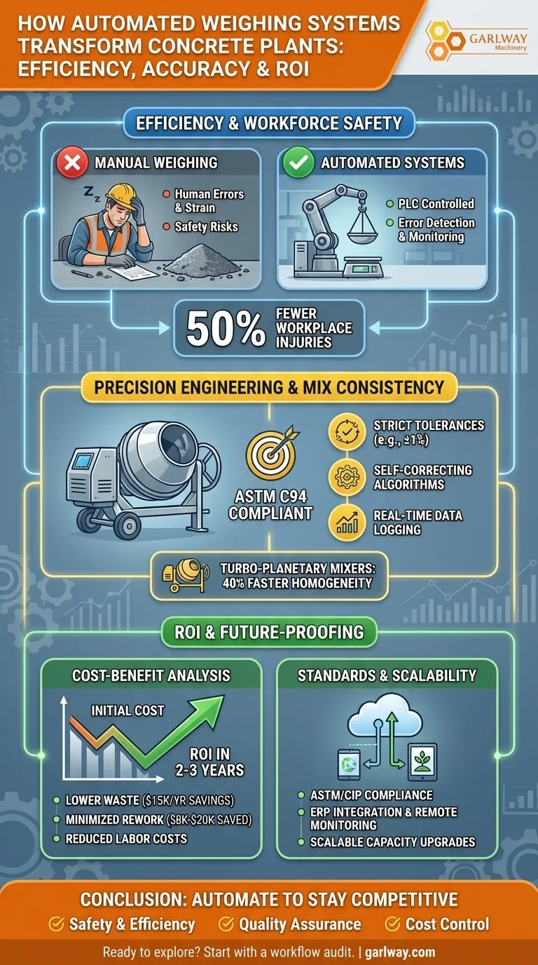 How Automated Weighing Systems Transform Concrete Plants: Efficiency, Accuracy & ROI Visual Guide