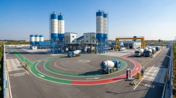 优化混凝土搅拌站布局以实现最大车辆吞吐量