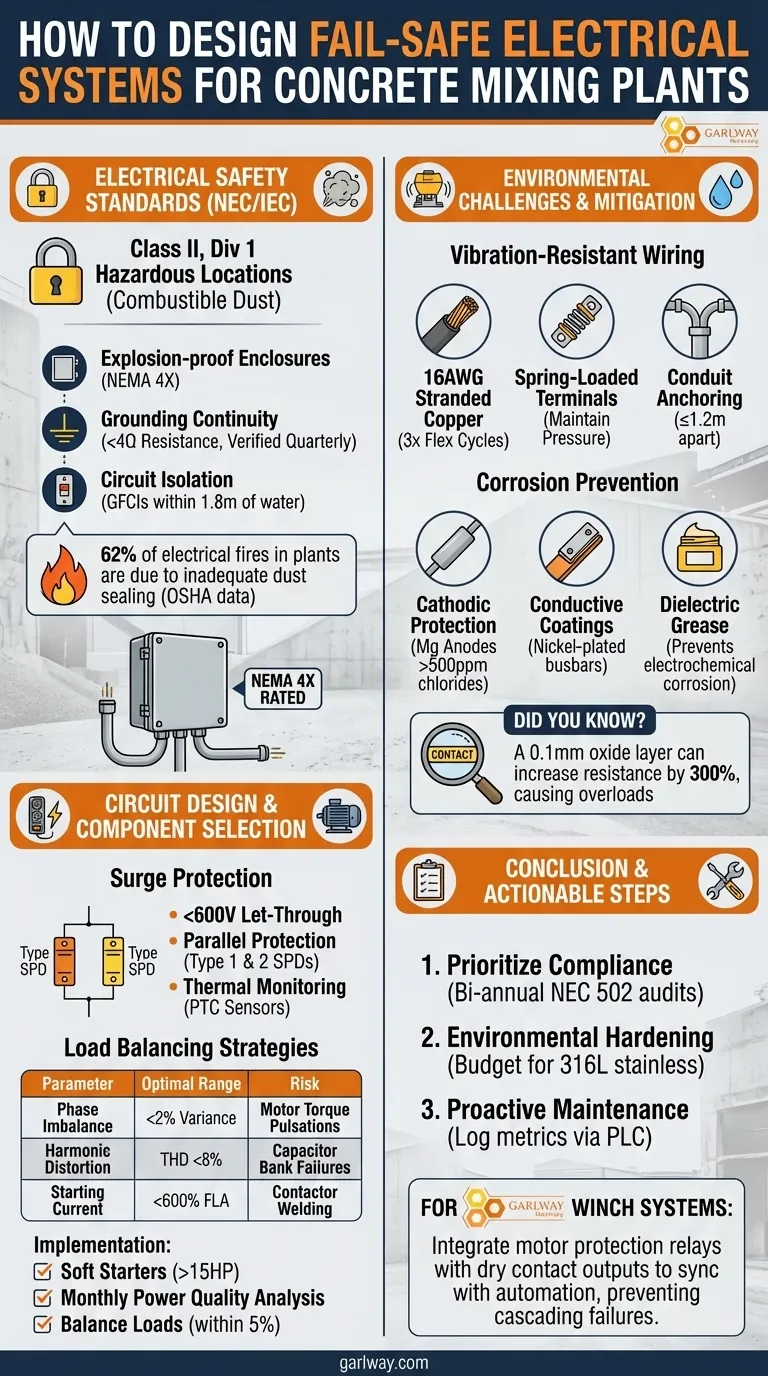 如何为混凝土搅拌站设计故障安全电气系统 图解指南