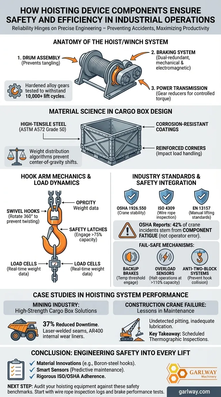 ホイスト装置のコンポーネントは、産業操業における安全性と効率性をどのように確保するか ビジュアルガイド