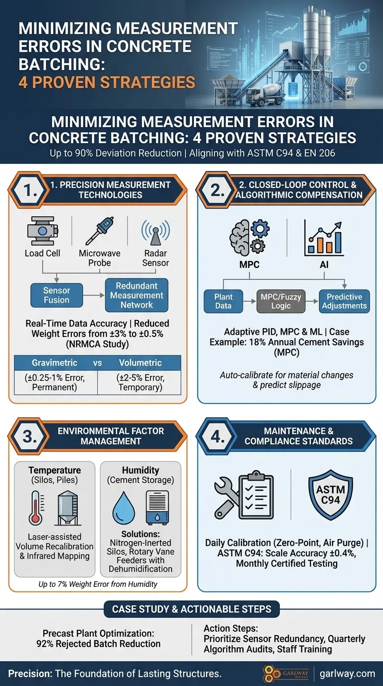 Come minimizzare gli errori di misurazione nel dosaggio del calcestruzzo: 4 strategie comprovate Guida Visiva