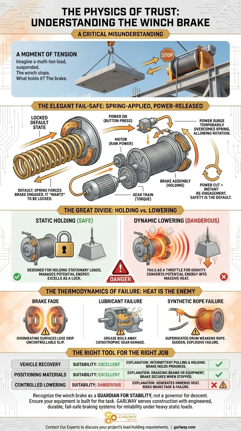 信頼の物理学：ウインチブレーキに関する重大な誤解 ビジュアルガイド