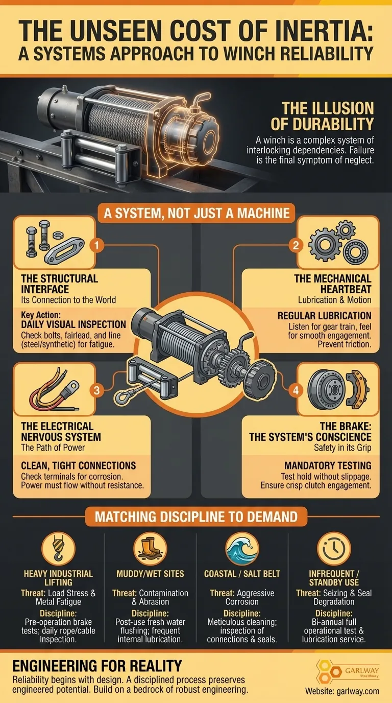 The Unseen Cost of Inertia: A Systems Approach to Winch Reliability Visual Guide