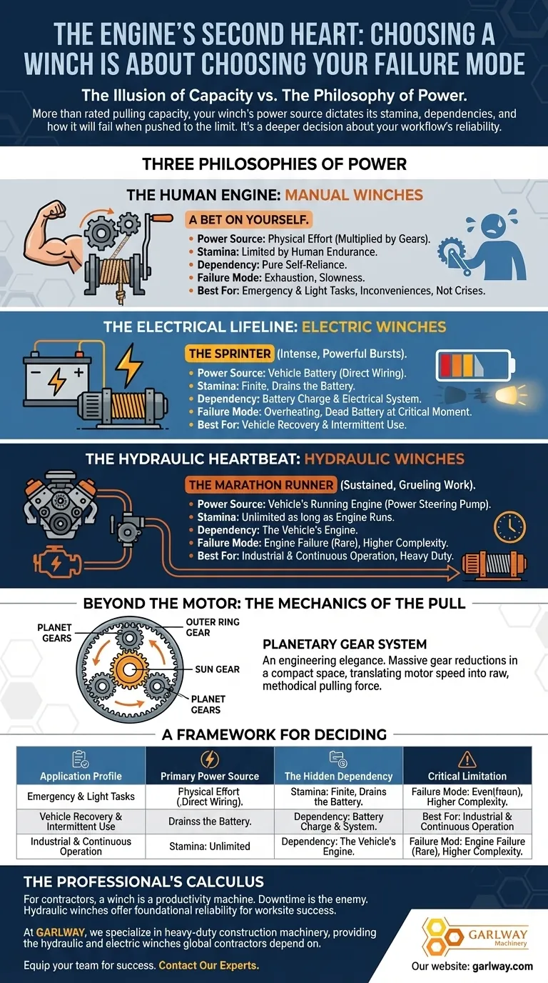O Segundo Coração do Motor: Escolher um Guincho é Escolher o Seu Modo de Falha Guia Visual