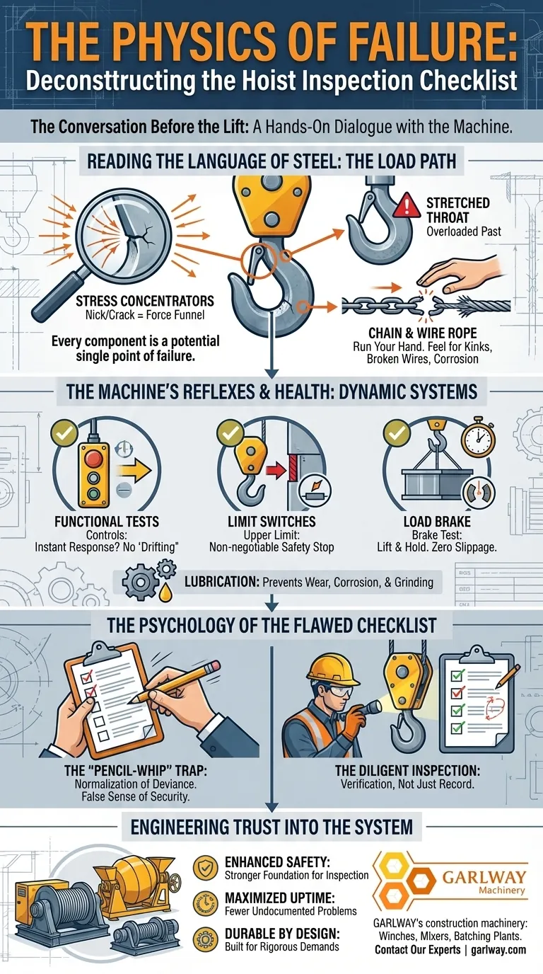 故障の物理学：ホイスト点検チェックリストの解体 ビジュアルガイド