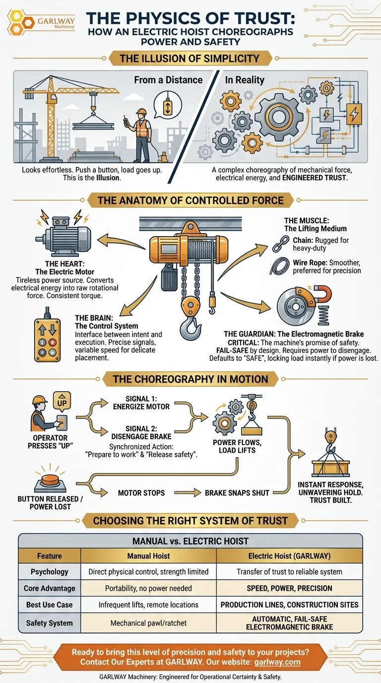 The Physics of Trust: How an Electric Hoist Choreographs Power and Safety Visual Guide