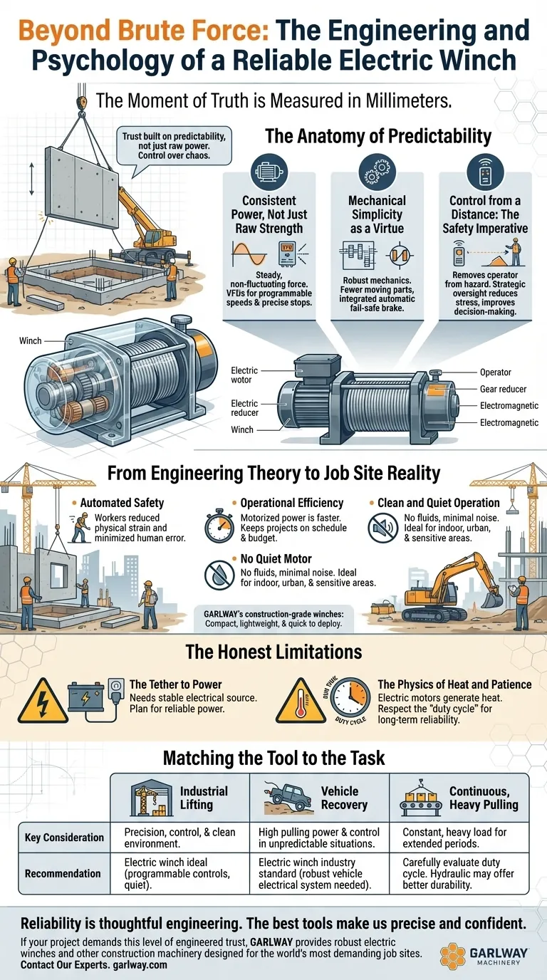 Más allá de la fuerza bruta: la ingeniería y la psicología de un cabrestante fiable Guía Visual