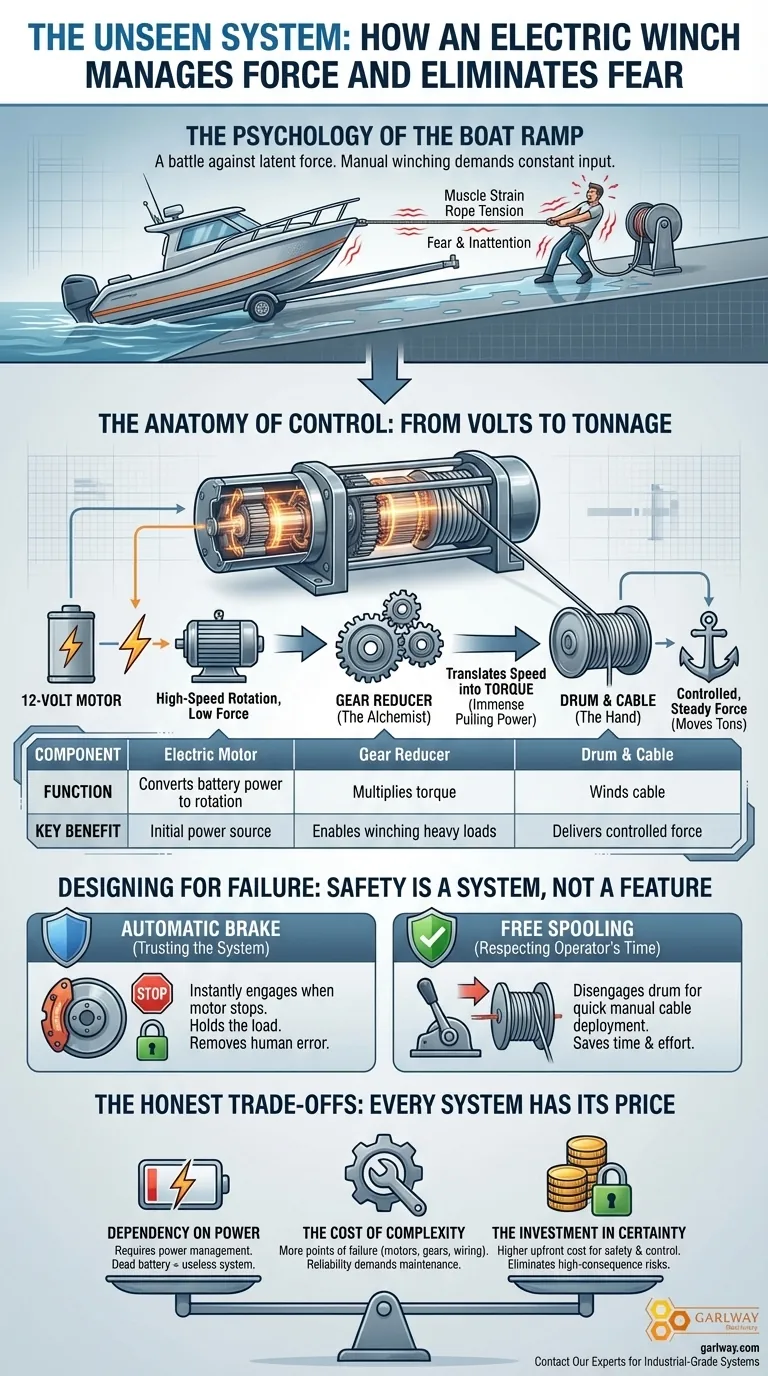 Il Sistema Invisibile: Come un Verricello Elettrico Gestisce la Forza ed Elimina la Paura Guida Visiva