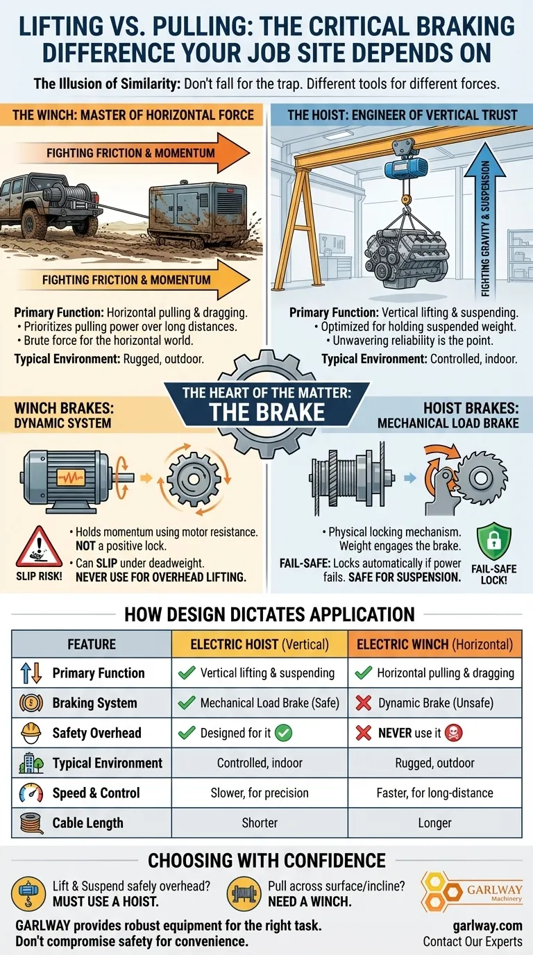 Argano vs. Paranco: La Critica Differenza di Frenata da Cui Dipende il Tuo Cantiere Guida Visiva
