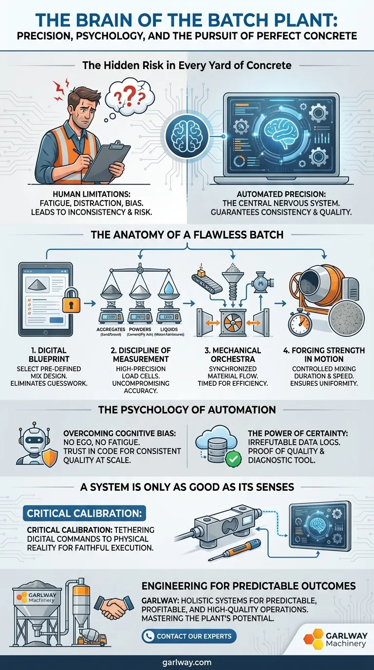 混凝土搅拌站的“大脑”：精确度、心理学与完美混凝土的追求 图解指南