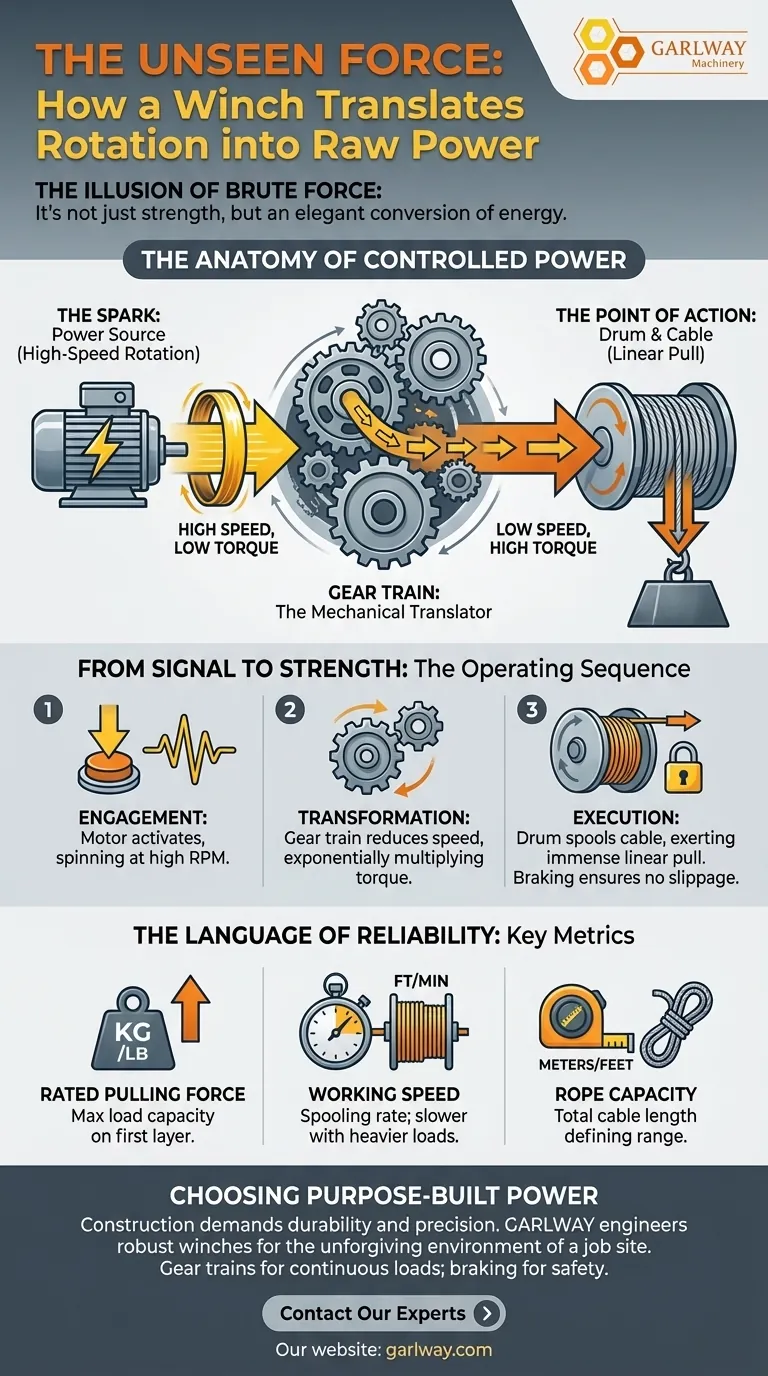 보이지 않는 힘: 윈치가 회전을 엄청난 힘으로 바꾸는 방법 시각적 가이드