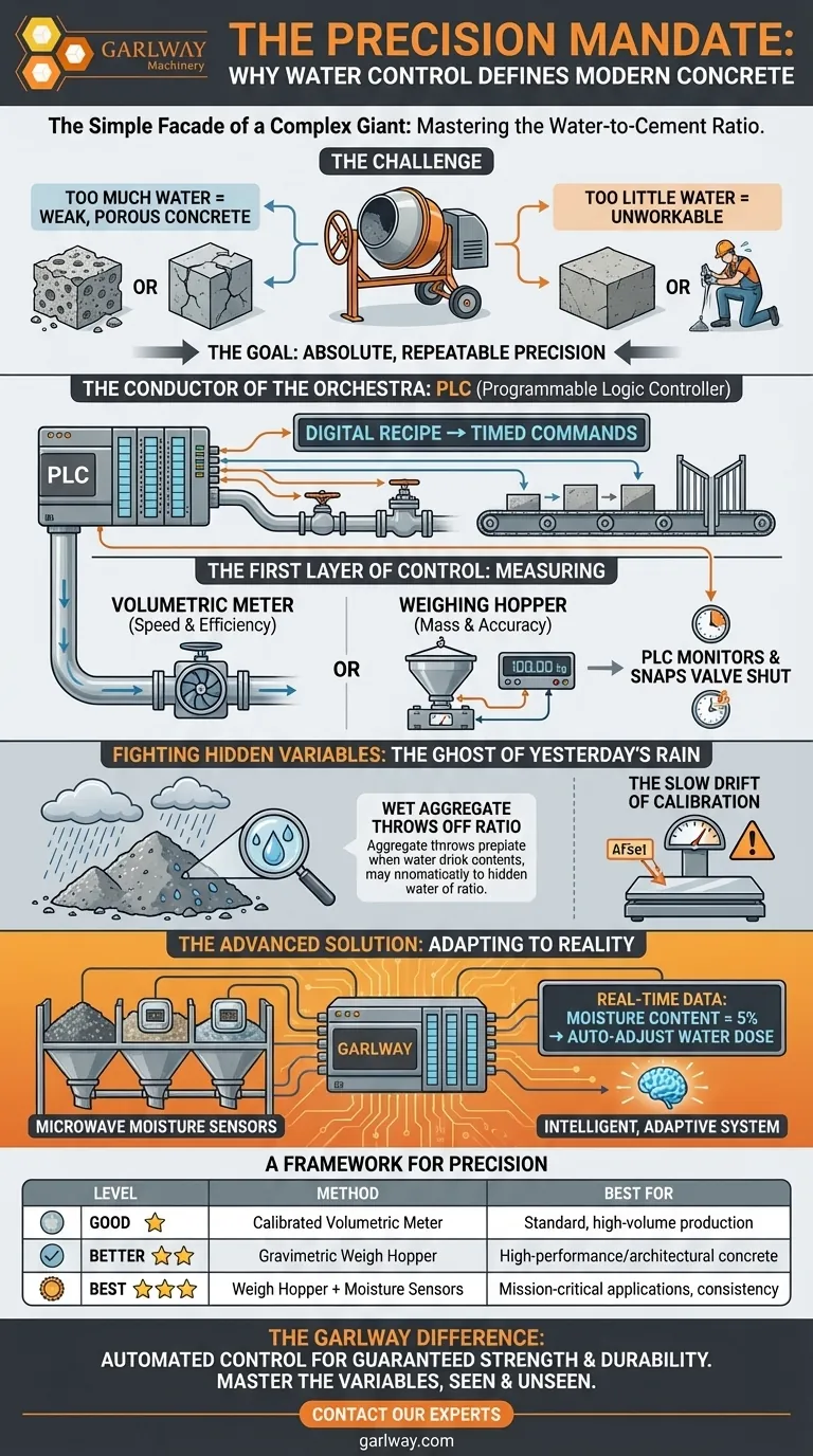 精准指令：为何水控是现代混凝土的关键 图解指南