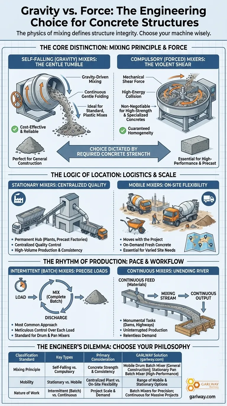 الجاذبية مقابل القوة: الاختيار الهندسي الذي يحدد كل هيكل خرساني دليل مرئي