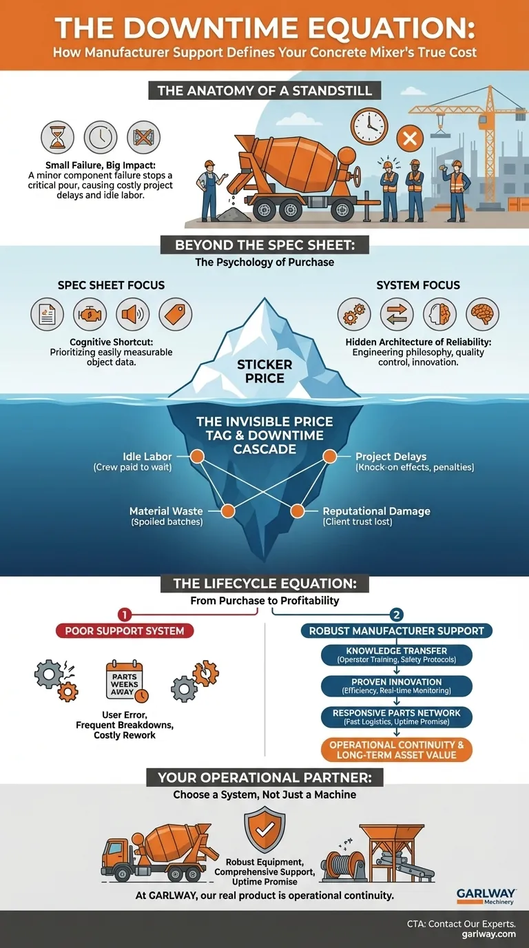 The Downtime Equation: How a Manufacturer's Support System Defines Your Concrete Mixer's True Cost Visual Guide