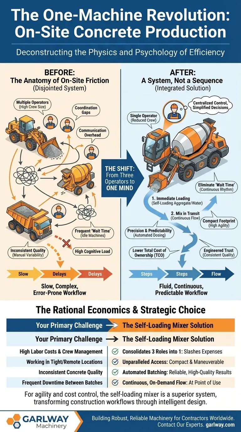 ワンマシン革命：現場コンクリート生産の物理学と心理学を解き明かす ビジュアルガイド