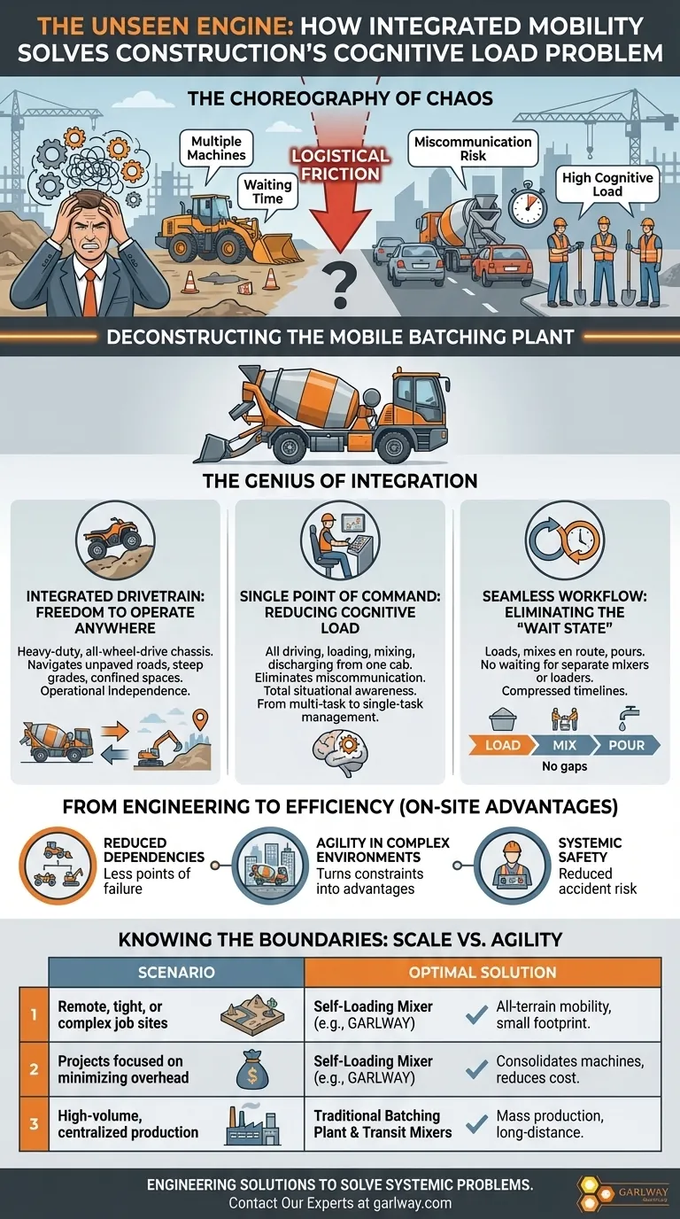 見えないエンジン：統合型モビリティがいかに建設現場の認知負荷問題を解決するか ビジュアルガイド
