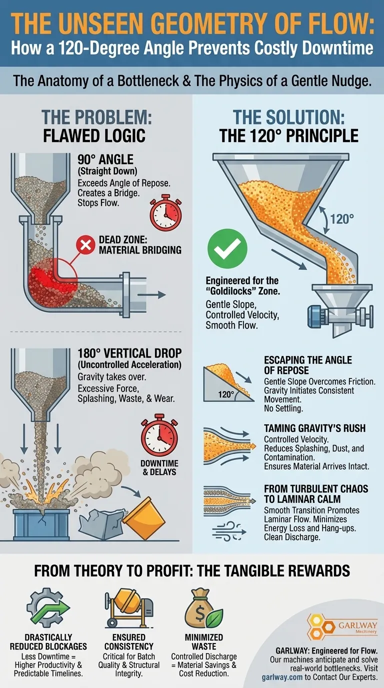 流れの目に見えない幾何学：120度角がいかにしてコストのかかるダウンタイムを防ぐか ビジュアルガイド