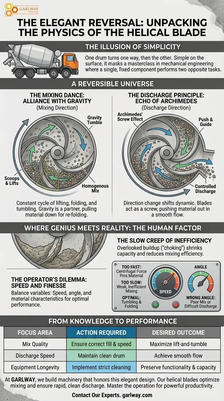 L'elegante inversione: Svelare la fisica della pala elicoidale Guida Visiva