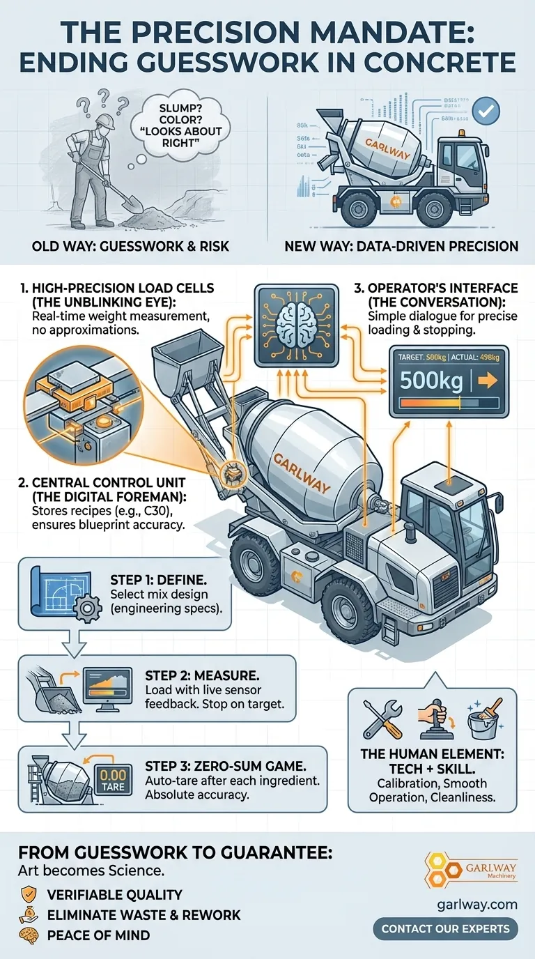Das Präzisionsmandat: Wie selbstladende Mischwagen das Rätselraten bei Beton beendeten Visuelle Anleitung