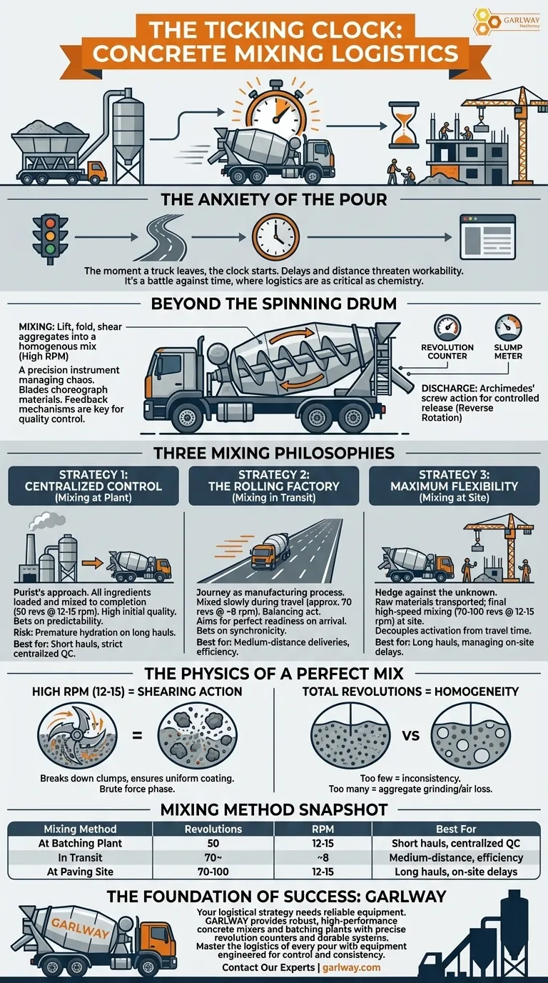 The Ticking Clock: Why Concrete Mixing is a Masterclass in Logistics Visual Guide