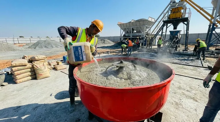 콘크리트 혼합 시 혼화재의 목적은 무엇인가요? 강도, 내구성 및 작업성 향상