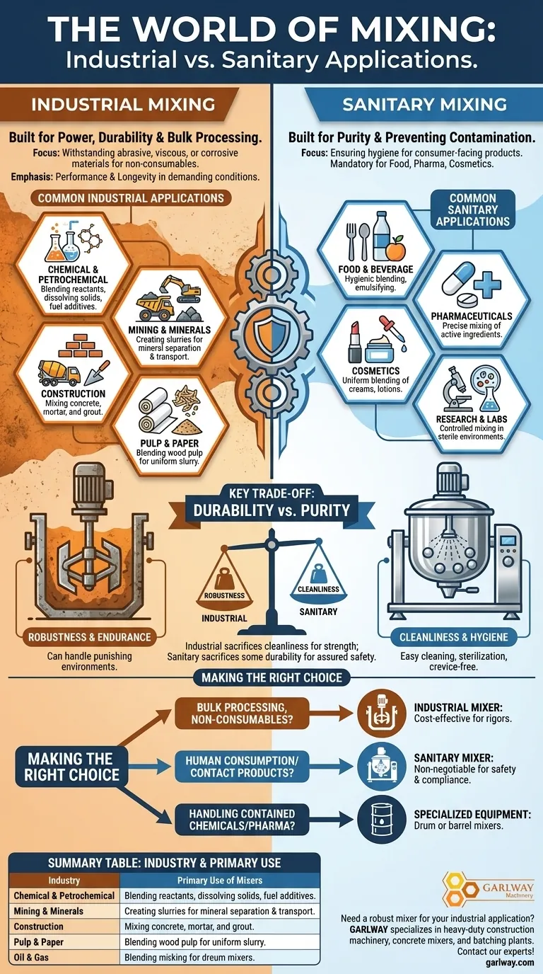Quelles industries utilisent couramment les mélangeurs industriels ? Un guide pour le traitement robuste des matériaux Guide Visuel