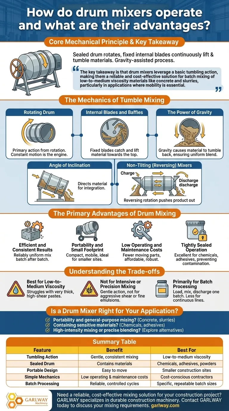 ¿Cómo funcionan las mezcladoras de tambor y cuáles son sus ventajas? Logre una mezcla eficiente y portátil para su sitio Guía Visual