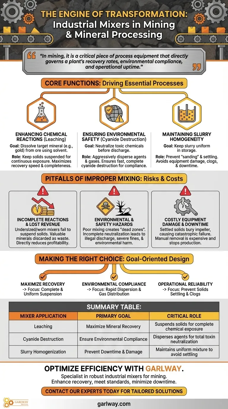 Pourquoi les mélangeurs industriels sont-ils importants dans l'exploitation minière et le traitement des minéraux ? Maximiser la récupération et assurer la sécurité Guide Visuel