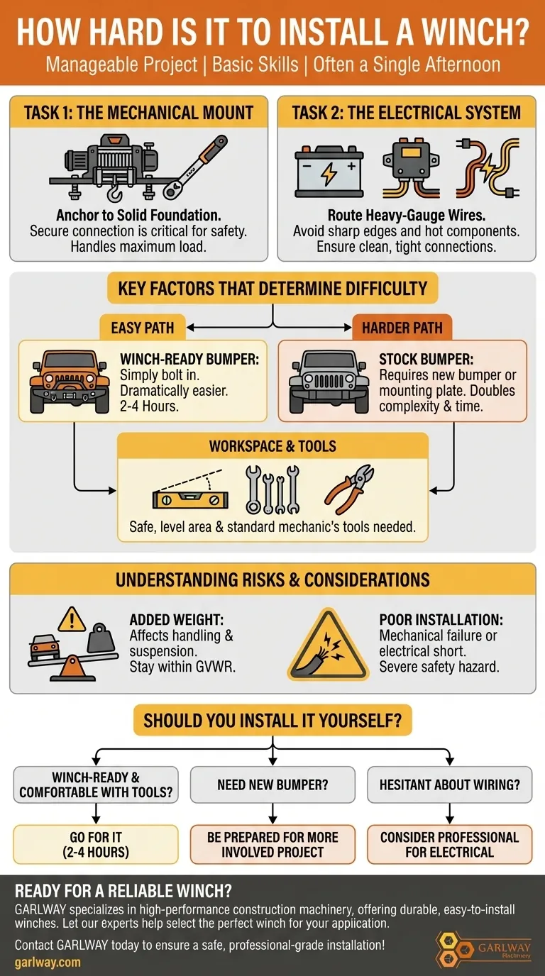 윈치 설치는 얼마나 어렵나요? 안전한 DIY 프로젝트 가이드 시각적 가이드