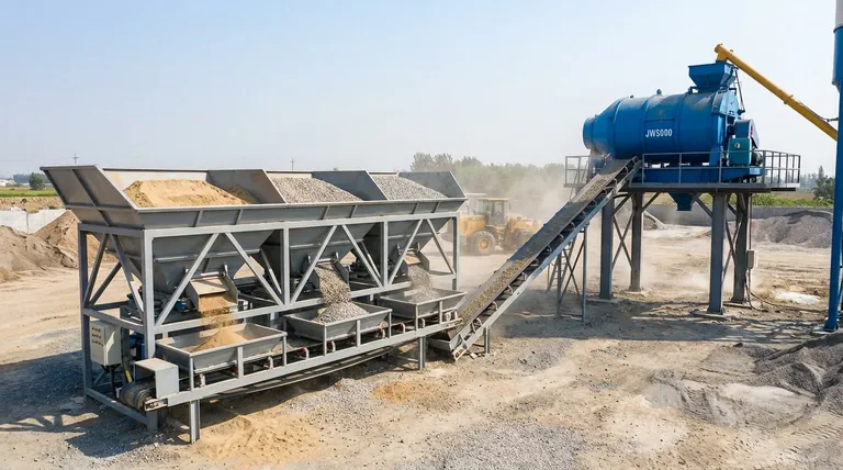 콘크리트 배치 플랜트에서 골재 피더는 어떻게 작동합니까? 정밀도 및 품질 보장