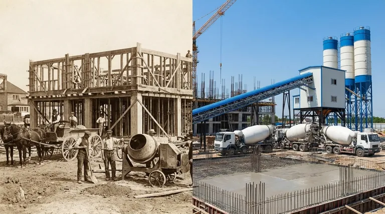 레디믹스 콘크리트 발전의 역사적 이정표는 무엇인가요? 현대 건설의 진화를 발견하세요.
