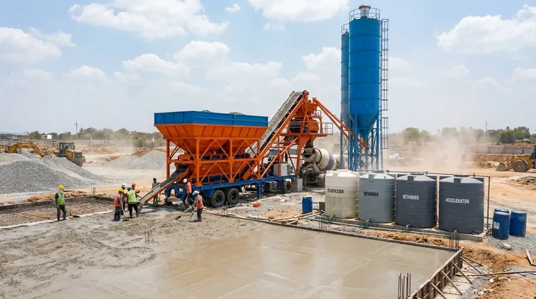 ما هي أنواع المواد المضافة المستخدمة في محطات خلط الخرسانة؟ تعزيز الأداء والمتانة