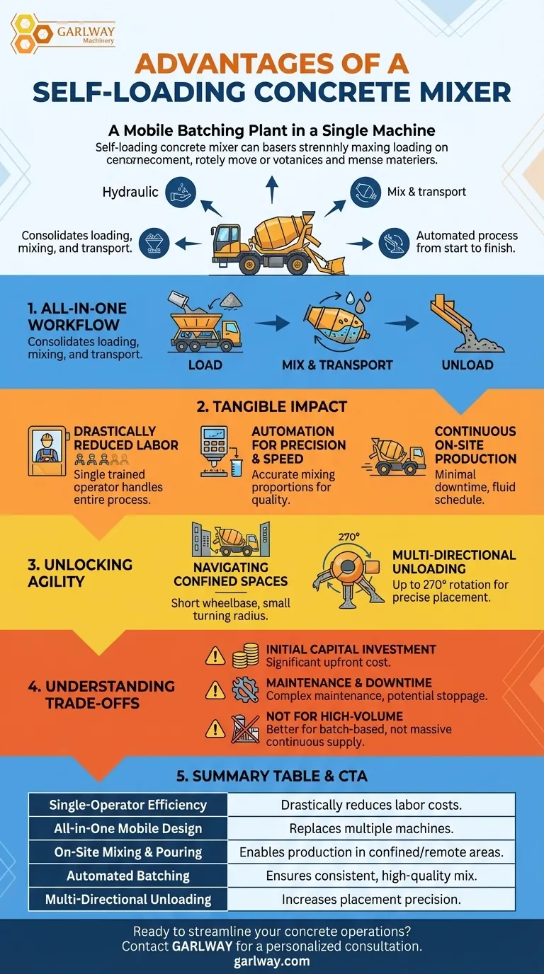 Quels sont les avantages d'une bétonnière automotrice ? Maximiser l'efficacité sur site et réduire les coûts Guide Visuel