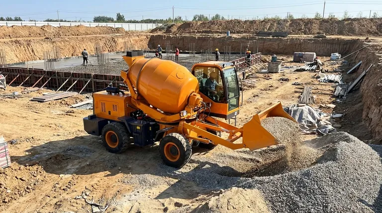 자가 로딩 콘크리트 믹서의 장점은 무엇인가요? 현장 효율성 극대화 및 비용 절감