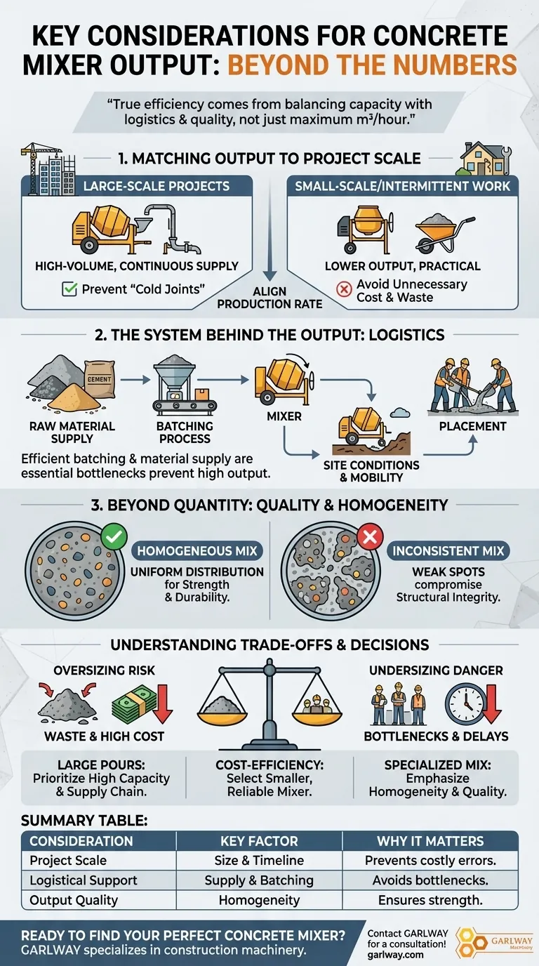 Que faut-il considérer concernant le rendement d'une bétonnière ? Adaptez la capacité à l'échelle de votre projet Guide Visuel