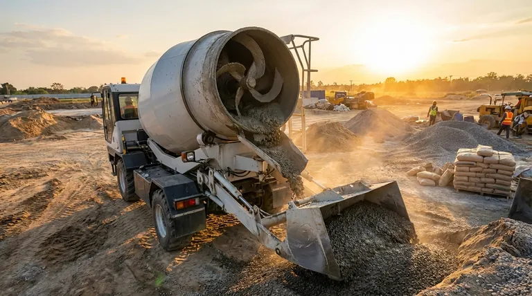 자가 로딩 믹서의 혼합 공정은 어떻게 작동합니까? 현장에서 완벽한 콘크리트를 구현하세요.
