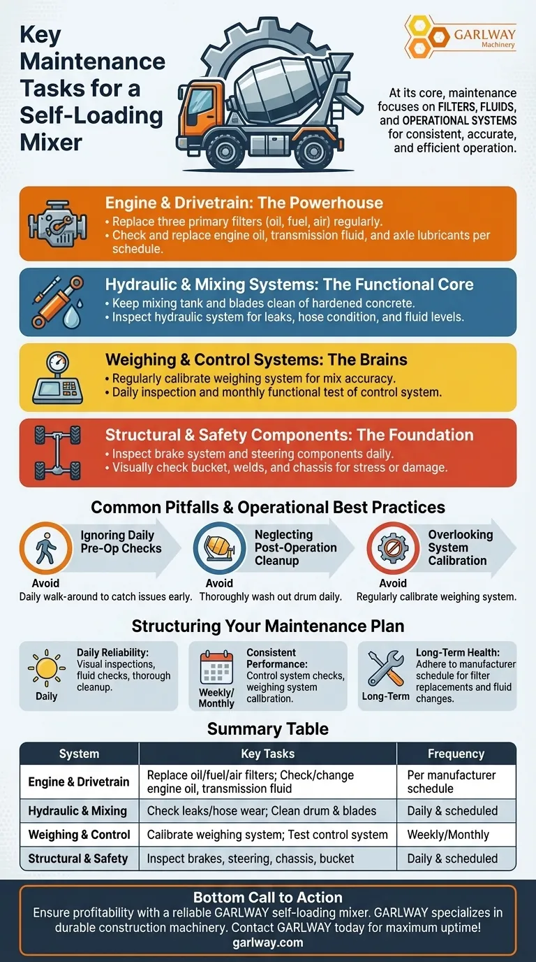 ما هي المهام الرئيسية لصيانة خلاط التحميل الذاتي؟ زيادة وقت التشغيل والأداء إلى أقصى حد دليل مرئي