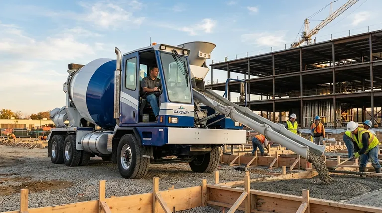 전면 배출 트럭 믹서의 장점은 무엇인가요? 1인 운영으로 효율성 증대