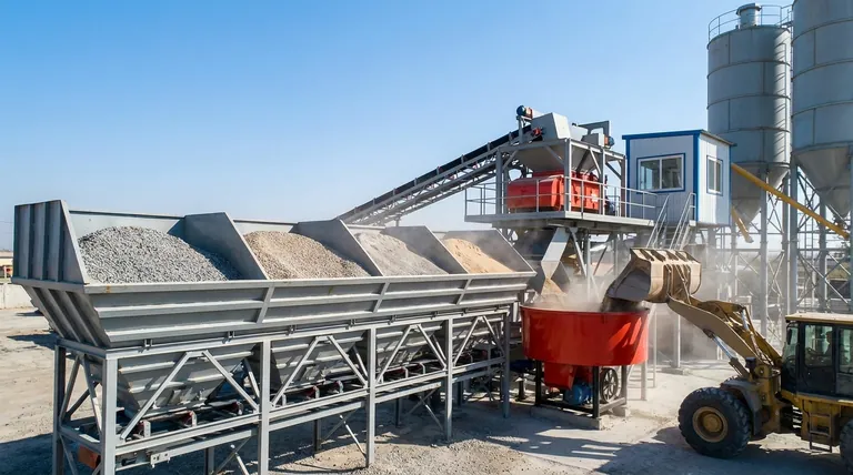 콘크리트 배치 플랜트에서 골재 호퍼의 기능은 무엇인가요? 정밀도 및 일관성 보장