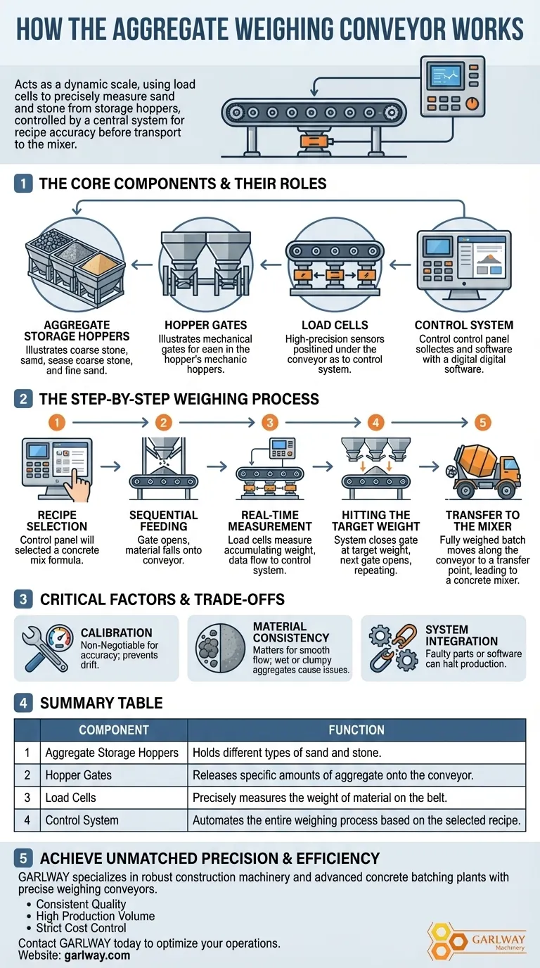 콘크리트 배치 플랜트에서 골재 칭량 컨베이어는 어떻게 작동합니까? 정밀 배치에 대한 가이드 시각적 가이드