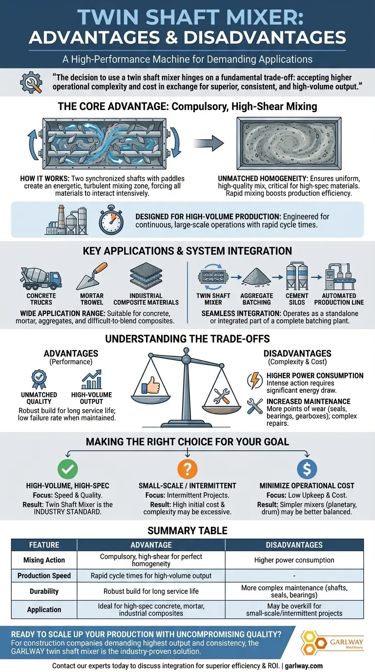 트윈 샤프트 믹서의 장단점은 무엇인가요? 대량 생산을 위한 탁월한 혼합 품질 시각적 가이드