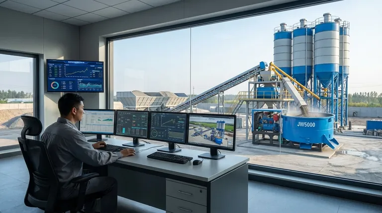 كيف تساهم غرفة التحكم والبرنامج الرئيسي للنظام في تشغيل مصنع خلط الخرسانة؟ العقل المدبر للجودة والكفاءة