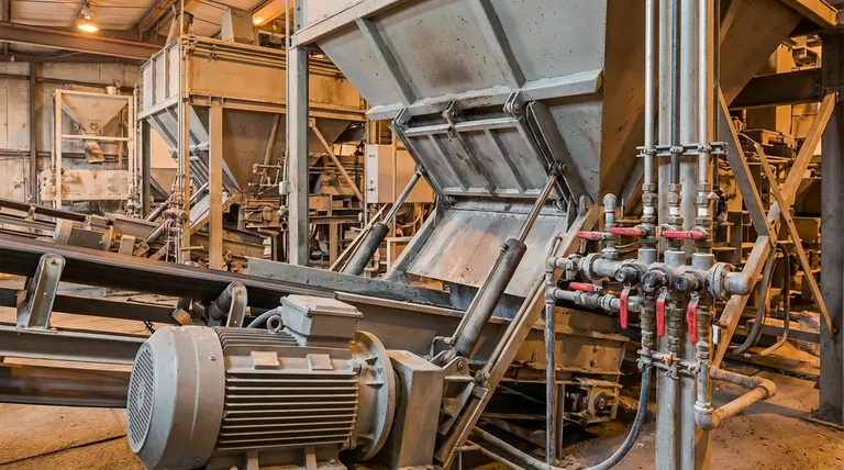 콘크리트 배치 플랜트에서 밸브, 피스톤, 모터의 기능은 무엇인가요? | 핵심 메커니즘 설명