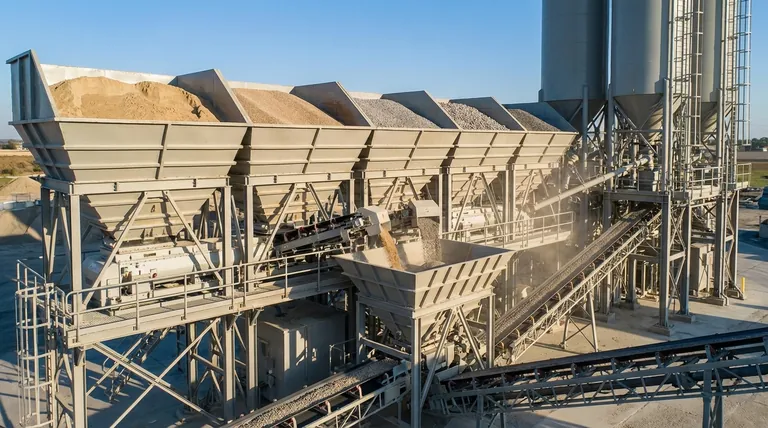 콘크리트 배치 플랜트에서 골재 피더의 기능은 무엇인가요? 정밀한 콘크리트 혼합의 핵심