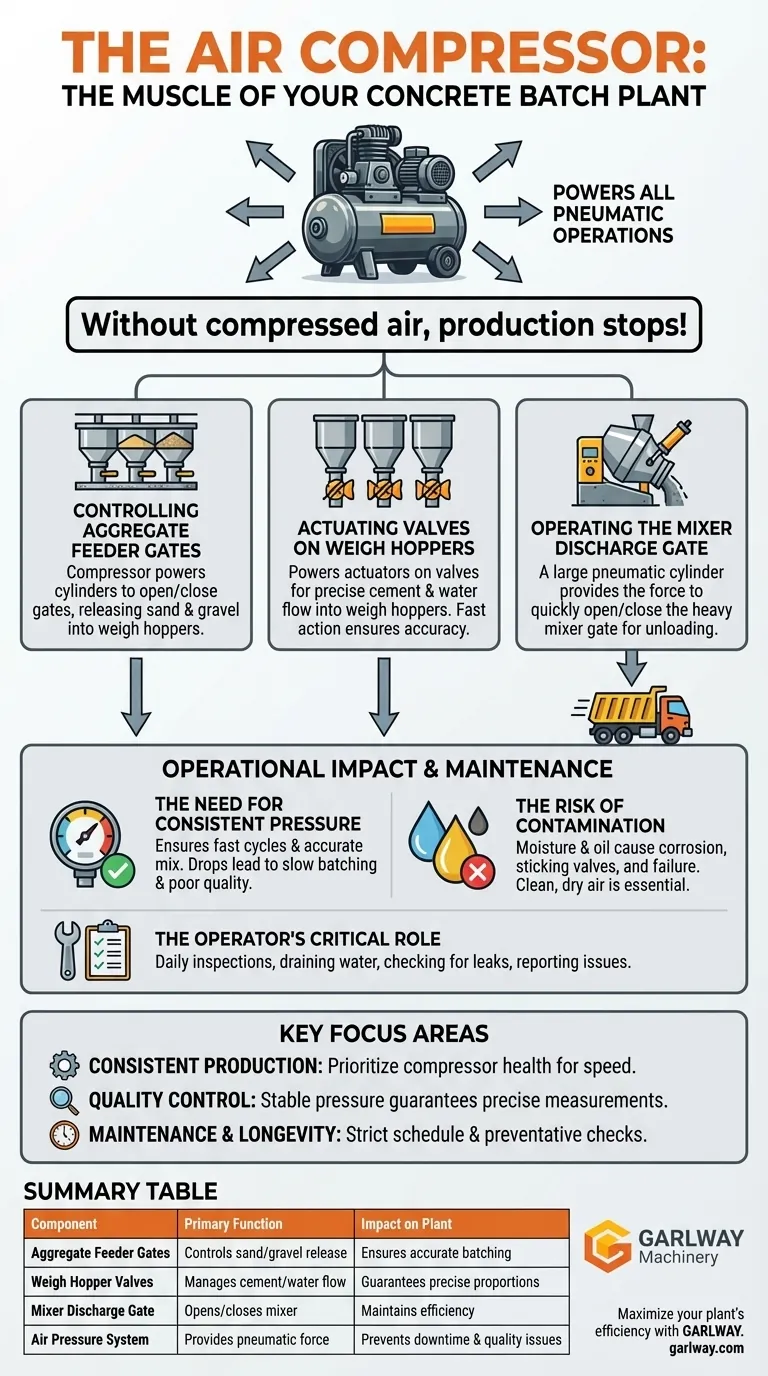 ما هي وظيفة ضاغط الهواء في محطة خلط الخرسانة؟ القوة الكامنة وراء الخلط الآلي دليل مرئي