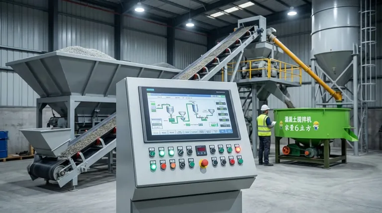 كيف تساعد لوحة التحكم في مصنع خلط الخرسانة؟ تحقيق إنتاج دقيق وآلي