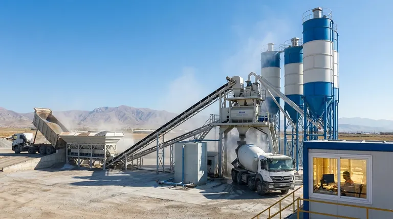 콘크리트 배치 플랜트의 작동 원리에서 다섯 가지 주요 기능은 무엇인가요? 건설 효율성을 최적화하세요.